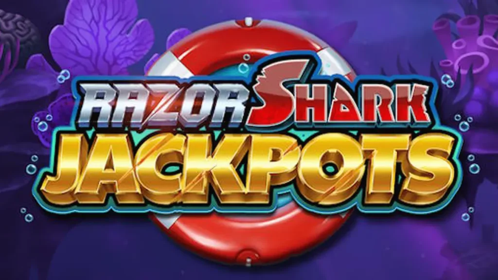 Razor Shark Jackpots سلاٹ گیم کا سمندری تھیم والا منظر
